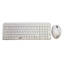 KEYBOARD + MOUSE ZERO WIRELESS COMBO ENGLISH & ARABIC White - ZR-8608