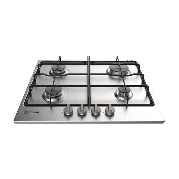 Indesit Built-in Gas Hob 4 Burners 60 Cm Silver - PIM 640 AST (IX)