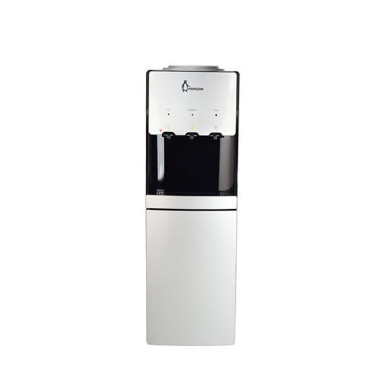 Penguin Water Dispenser 3 taps with cabinet  Silver - HD1578