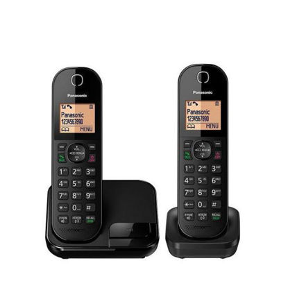 Picture of Panasonic  Cordless Phone Twin Handsets Black - KX-TGC412