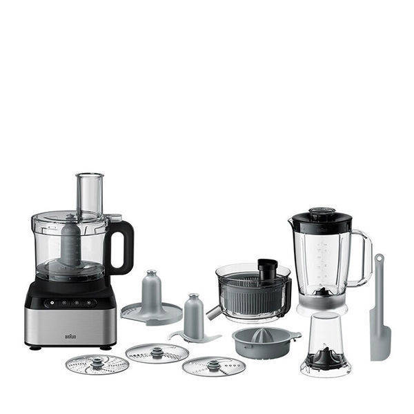 Braun  SI PurEase 12 In 1 Food Processor, 800W, 2.1L Bowl, Metal Design - FP 3235