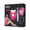 Braun Silk-épil 3 Epilator For Women, Raspberry Pink - SE3420