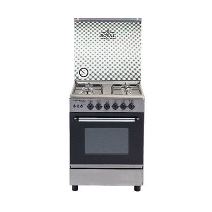Picture of Royal Gas Cooker Sped 4 Burners 60×60 Cm Without Fan Silver - 2010279
