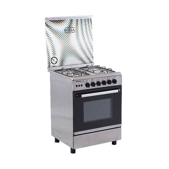 ElIraqi Company Royal Gas Cooker Sped 4 Burners 60×60 Cm Without Fan Silver 2010279