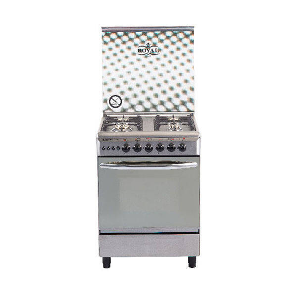 Royal Gas Cooker Light Cast 60x60 cm With Fan Stainless Steel - 2010261