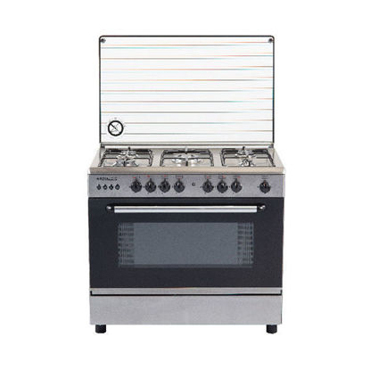 Picture of Royal Gas Cooker Sped 5 Burners 60*80 cm Without Fan Stainless Steel - 2010280
