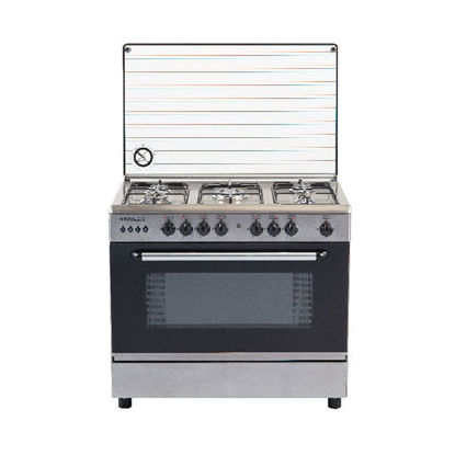 Picture of Royal Gas Cooker Sped Cast 5 Burners 60*80 cm With Fan Stainless Steel - 2010287