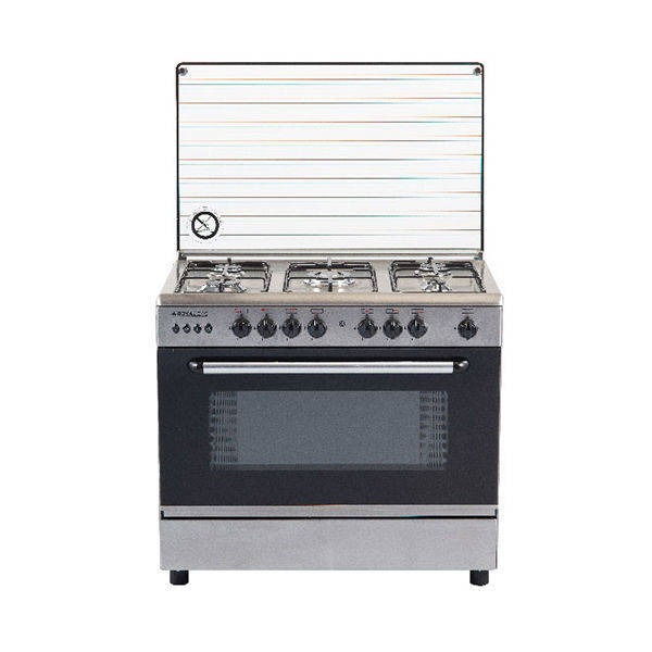 Royal Gas Cooker Sped Cast 5 Burners 60*80 cm With Fan Stainless Steel - 2010287