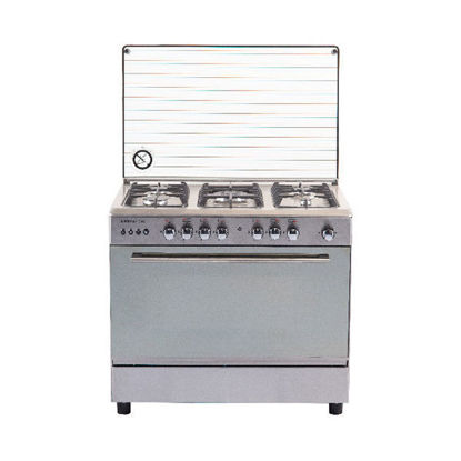 Picture of Royal Gas Cooker Crystal Cast 5 Burners 60*80 cm With Fan Stainless Steel - 2010224