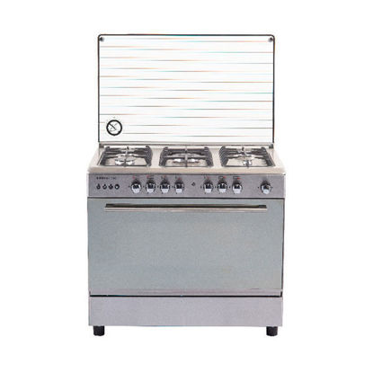Picture of Royal Gas Cooker Crystal Cast 5 Burners 60*90 cm With Fan Stainless Steel - 2010253