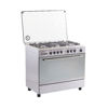 Royal Gas Cooker Crystal Cast 5 Burners 60*90 cm With Fan Stainless Steel - 2010253