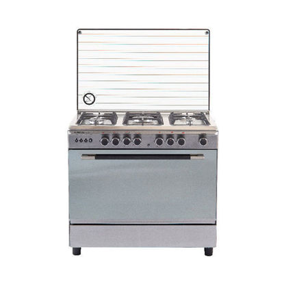 Royal Gas Cooker Perfect Cast 5 Burners 60*90 cm With Fan Stainless Steel - 2010242