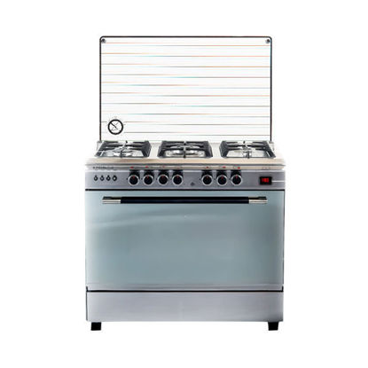 Picture of Royal Gas Cooker Perfect Cast Digital 5 Burners 60*90 cm With Fan Stainless Steel - 2010244