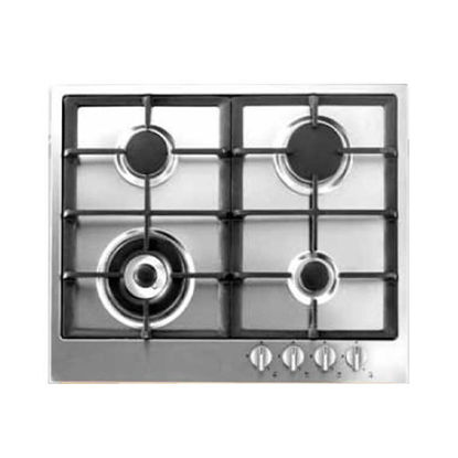 Picture of THOMSON GAS HOB BUILT-IN 4 BURNERS 60 CM STAINLESS - TH6G3W1VC/S