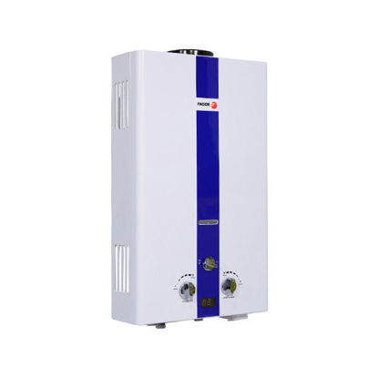 Fagor Gas Water Heater 10 Liter Digital White&Blue - FMH-10 NGW