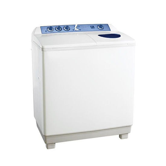 TOSHIBA Washing Machine Half Automatic 10 Kg, 2 Motors, Pump, White - VH-1000P