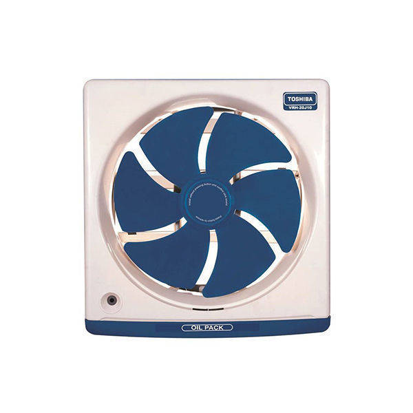 TOSHIBA Kitchen Ventilating Fan 20cm Size 25*25 In Dark Blue Or Off White Color With Oil Drawer - VRH20J10