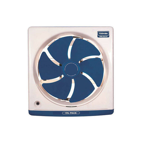 TOSHIBA Kitchen Ventilating Fan 30cm Size 35*35 In Dark Blue Or Off White Color With Oil Drawer - VRH30J10