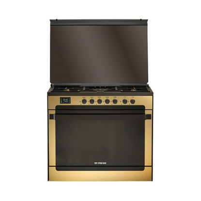 Picture of Fresh Gas Cooker Matrix 5 Burners 90*60 Cm Gold  - 500009705