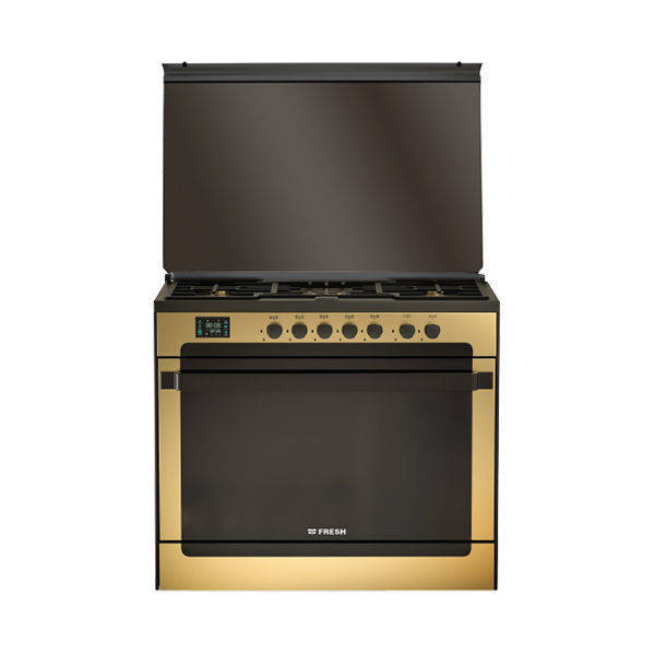 Fresh Gas Cooker Matrix 5 Burners 90*60 Cm Gold  - 500009705