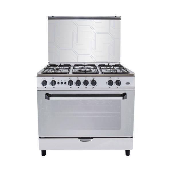 Fresh Gas Cooker Galaxy 5 Burners 90*60 Cm With Fan Stainless - 500016610