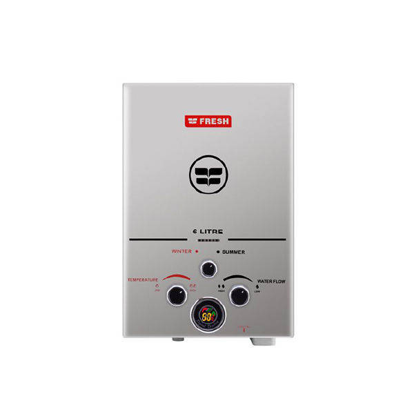 Fresh Gas Water Heater 6 liter Stainless - SPA