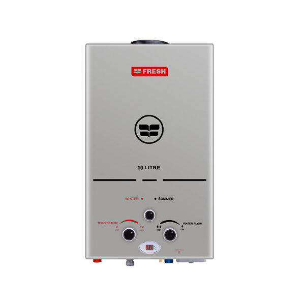 Fresh Gas Water Heater 10 liter Silver - SPA 10 L