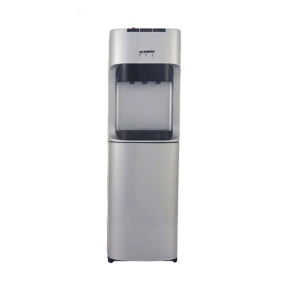 Fresh Water Dispenser 3 Taps Hot/Cold/Warm With Refrigerator With Cup Holder Silver - FW-16BRSH