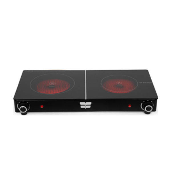 Fresh Hot Plate Double Ceramic 2800 W Black - 500013424