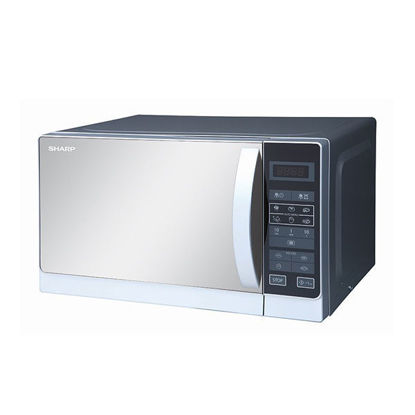 SHARP Microwave Solo 20 Liter, 800 Watt, 6 Menus, Silver - R-20MR(S)