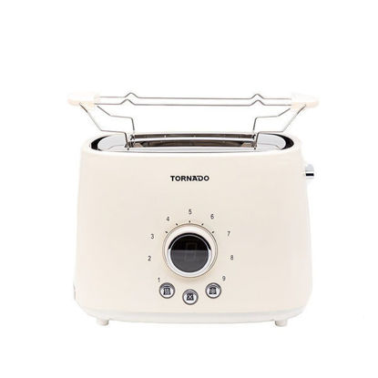 Picture of TORNADO Toaster 2 Slices , 1000 Watt In White Color - TT-1000D
