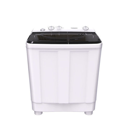 TORNADO Washing Machine Half Automatic 12 Kg, 2 Motors, White - TWH-Z12DNE-W