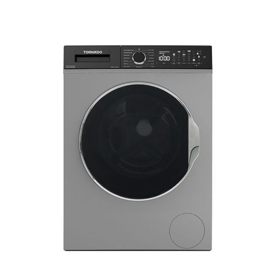 TORNADO Washing Machine Fully Automatic 10 Kg, 6 Kg Dryer, Silver - TWV-FN1014SLDA