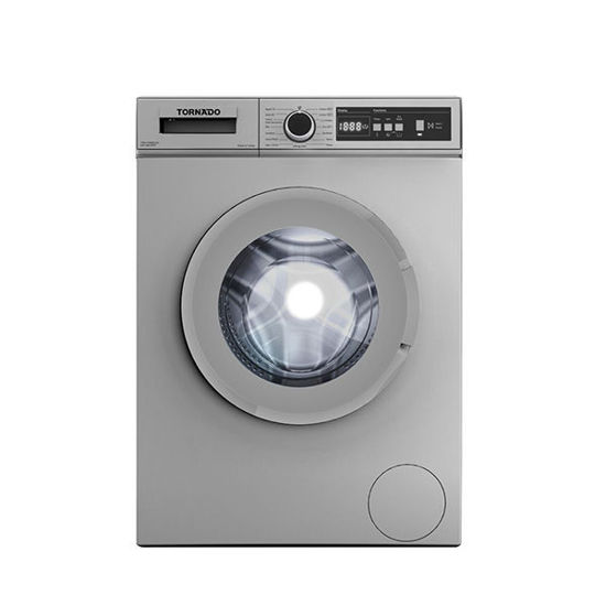 TORNADO Washing Machine Fully Automatic 6 Kg, Silver - TWV-FN68SLOA