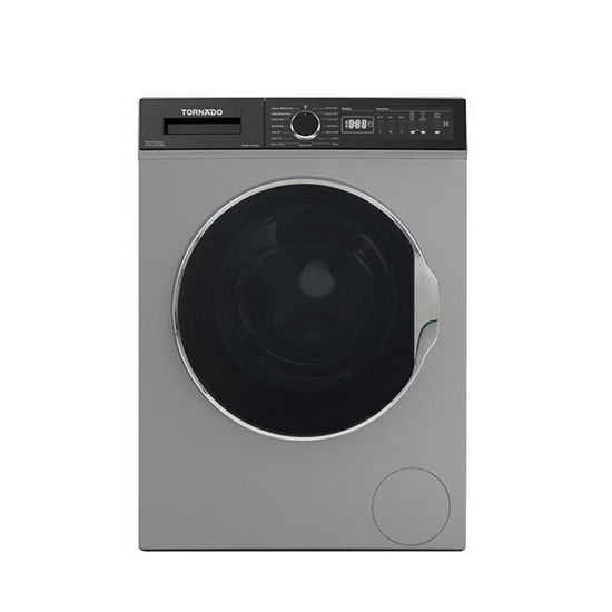 TORNADO Washing Machine Fully Automatic 7 Kg, 5 Kg Dryer, Silver - TWV-FN712SLDA