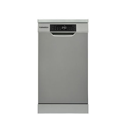 TORNADO Dishwasher 10 Person, 45 cm, Digital, 7 programs, Dark Silver - TDV-FN107DDS