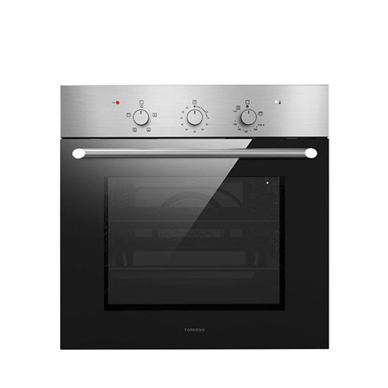TORNADO Built-In Oven Gas 60 x 60 cm 67 Litre In Stainless Steel Color With Convection Fan - GEO-VM60CSU-S