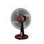 TORNADO Desk Fan 16 Inch, 4 Blades, Black x Red - TDF16D