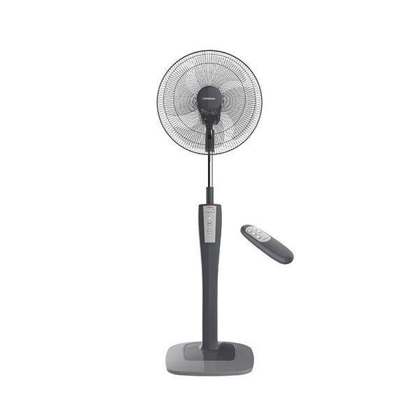 TORNADO Stand Fan 16 Inch, 4 Blades, Remote, Grey Or Maroon - TSF-75