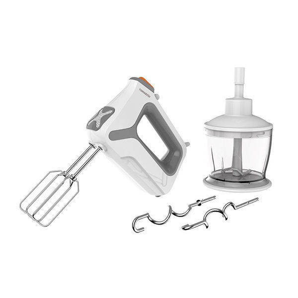 TORNADO Hand Mixer 400 Watt, 5 Speeds, Chopper, White - THM-400SS