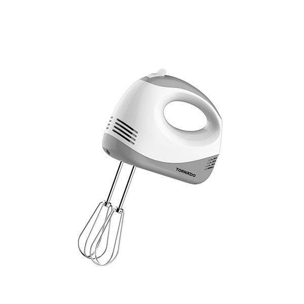 TORNADO Hand Mixer 120 Watt, 5 Speeds, White - HM-120T