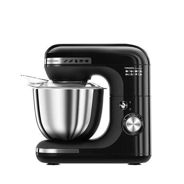 TORNADO Kitchen Machine 600 Watt with 5 Liter Stainless Steel Bowl In Black Color - TSM-600W
