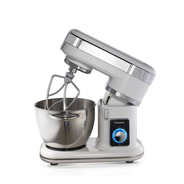 TORNADO Kitchen Machine 700 Watt with 4.5 Liter Stainless Steel Bowl In White Color - SM-700