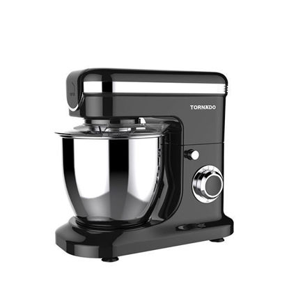Picture of TORNADO Kitchen Machine 1200 Watt With 6 Liter Stainless Steel Bowl In Black Color - TSM-1200PM