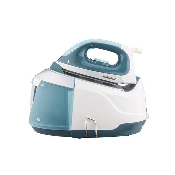 TORNADO Digital Steam Generator Iron 2400 Watt, Ceramic Soleplate, Turquoise x White - TSS-2400D