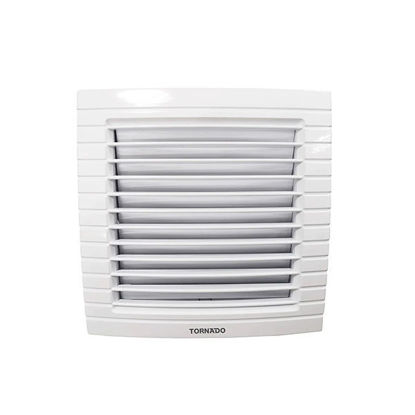 TORNADO Bathroom Ventilating Fan 10 x 10 cm Size 15 cm, Privacy Grid, White - TVG-10QW
