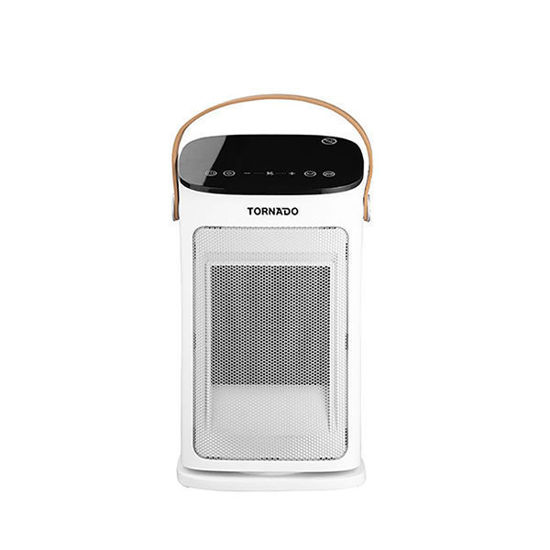 TORNADO Ceramic Heater, 2000 Watt, 12 meter, White -TPH-2000T