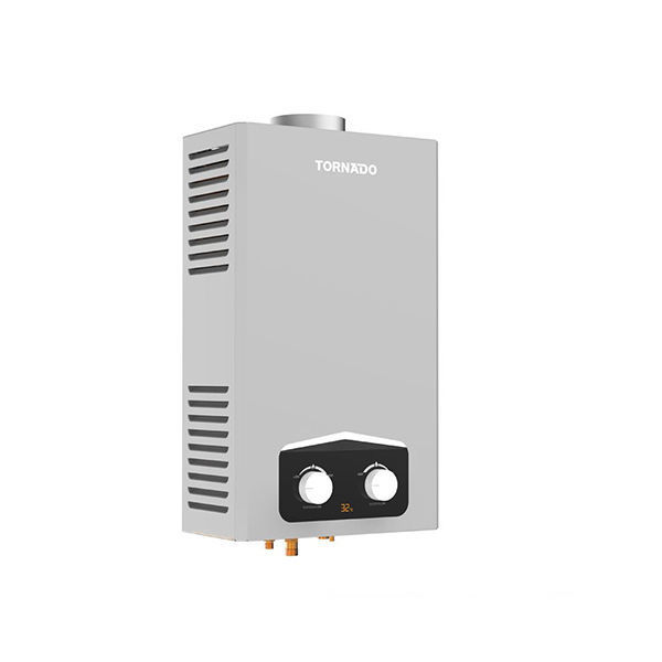 سخان مياه تورنيدو غاز 10 لتر ، ديجيتال ، غاز طبيعي ، سيلفر - GHM-C10BNE-S TORNADO Gas Water Heater 10 Liter, Digital, Natural Gas, Silver - GHM-C10BNE-S