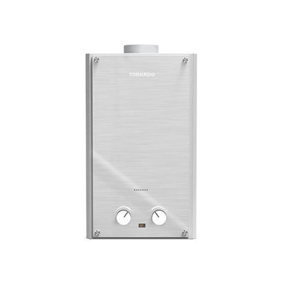 Picture of TORNADO Gas Water Heater 10 Liter, Digital, Natural Gas, Glass Silver - GHE-10MP-GS