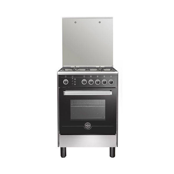 LA GERMANIA Freestanding Cooker 60 x 60 CM, 4 Gas Burners, Stainless x Black - 6M80GRB1X4AWW